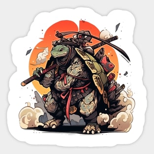 turtle samurai Sticker